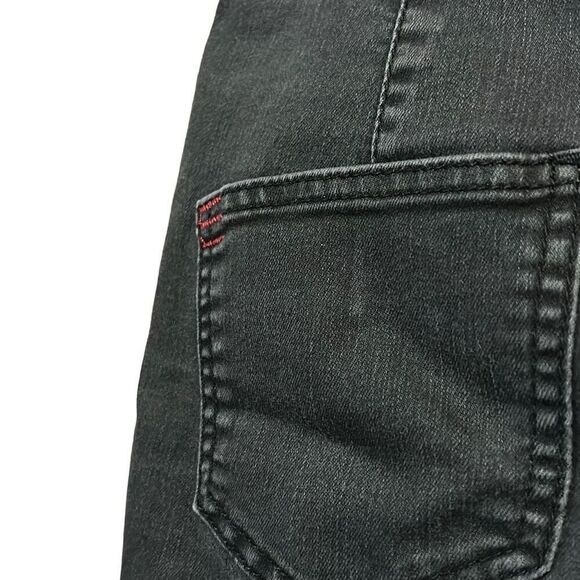 BDG Urban Outfitters Black Wash High Waist Denim Shorts Size 26 Pockets - Picture 4 of 7